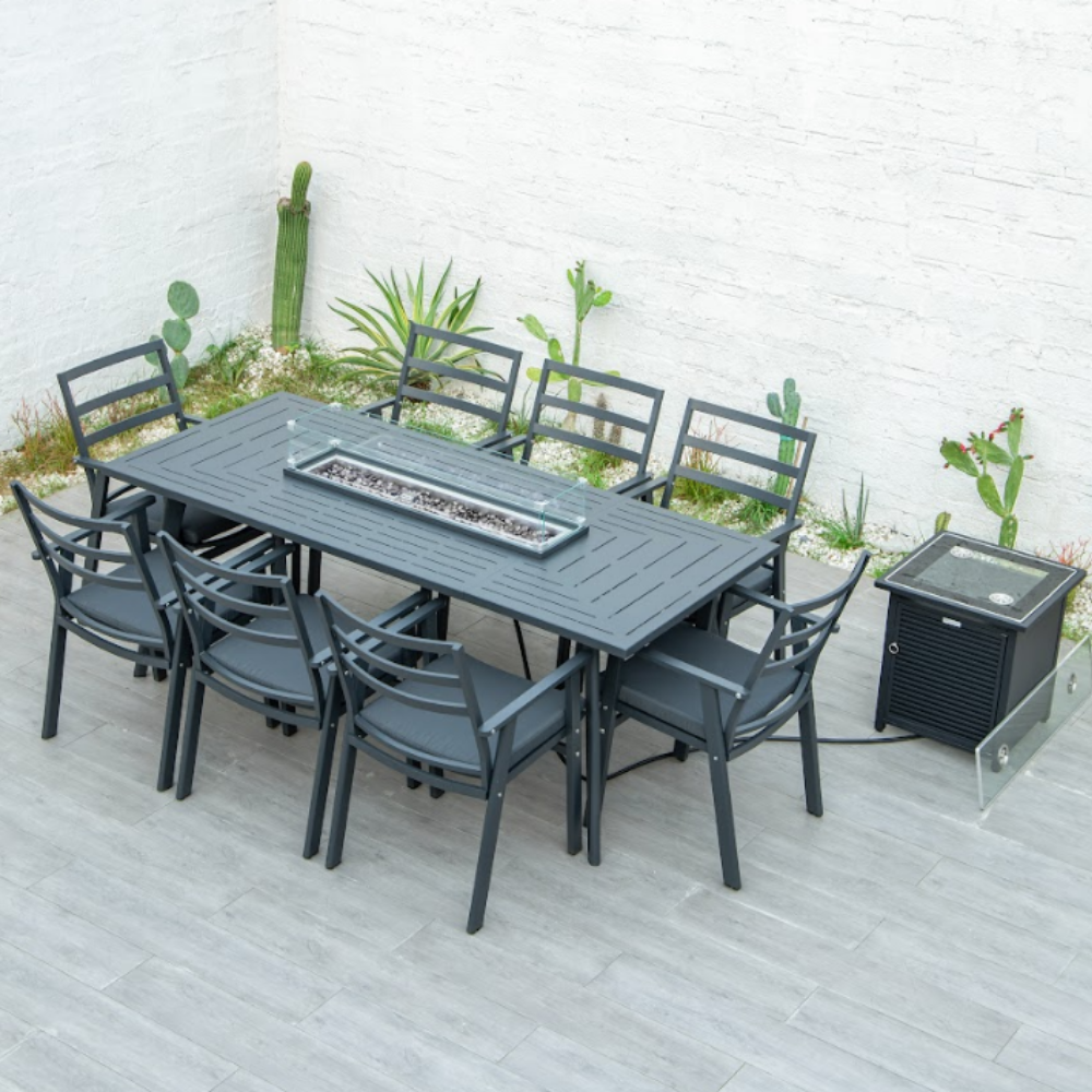 8 seat patio setup