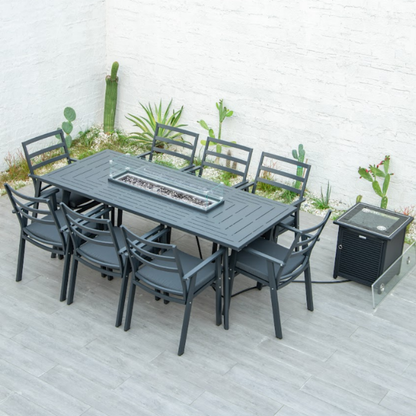 8 seat patio setup